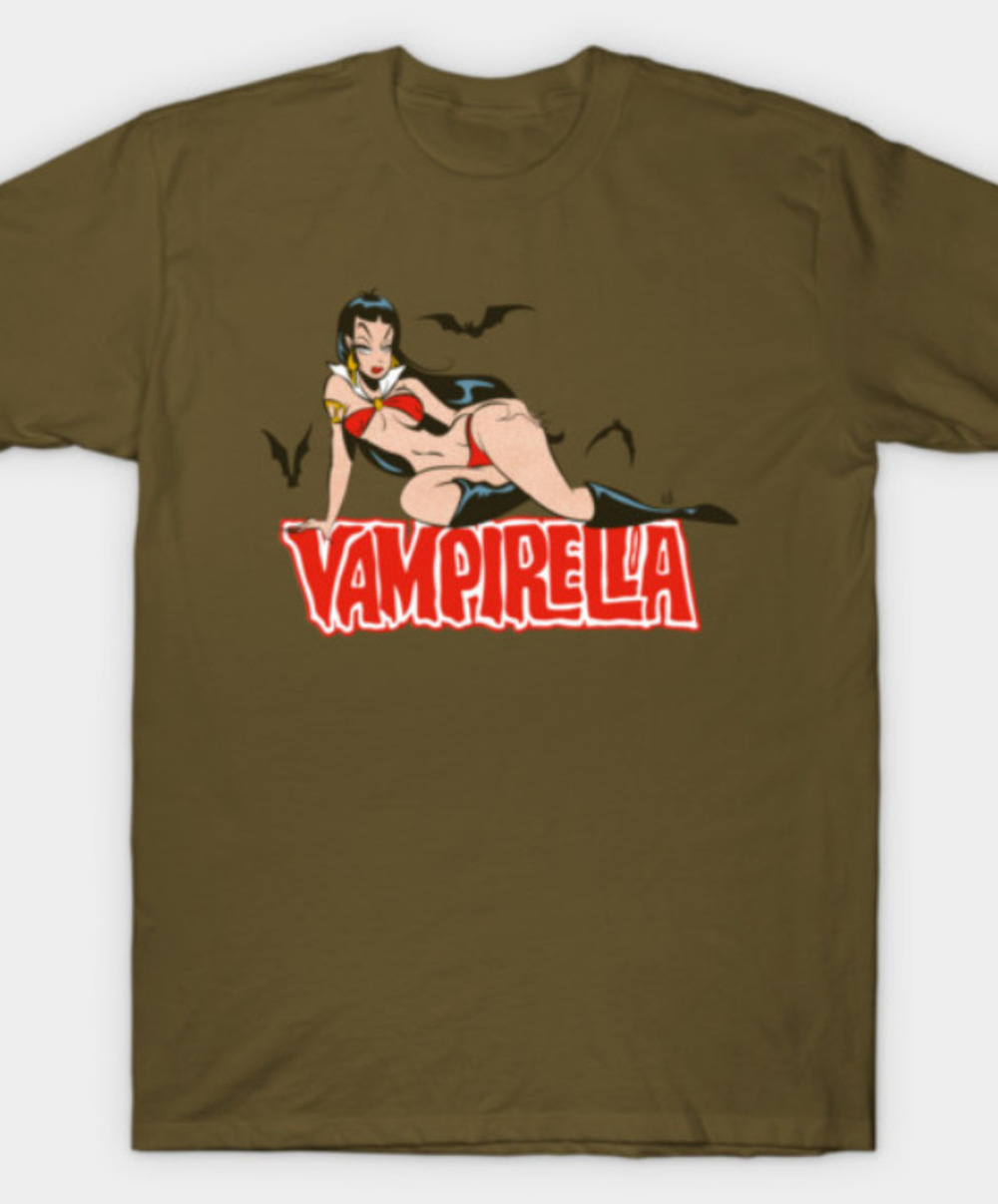 Vampirella T Shirt Military Green